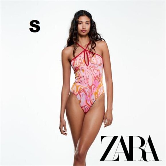 Zara, Women's Jacquard Bodysuit - Multicolor. Size: S. NWT. - Picture 2 of 15